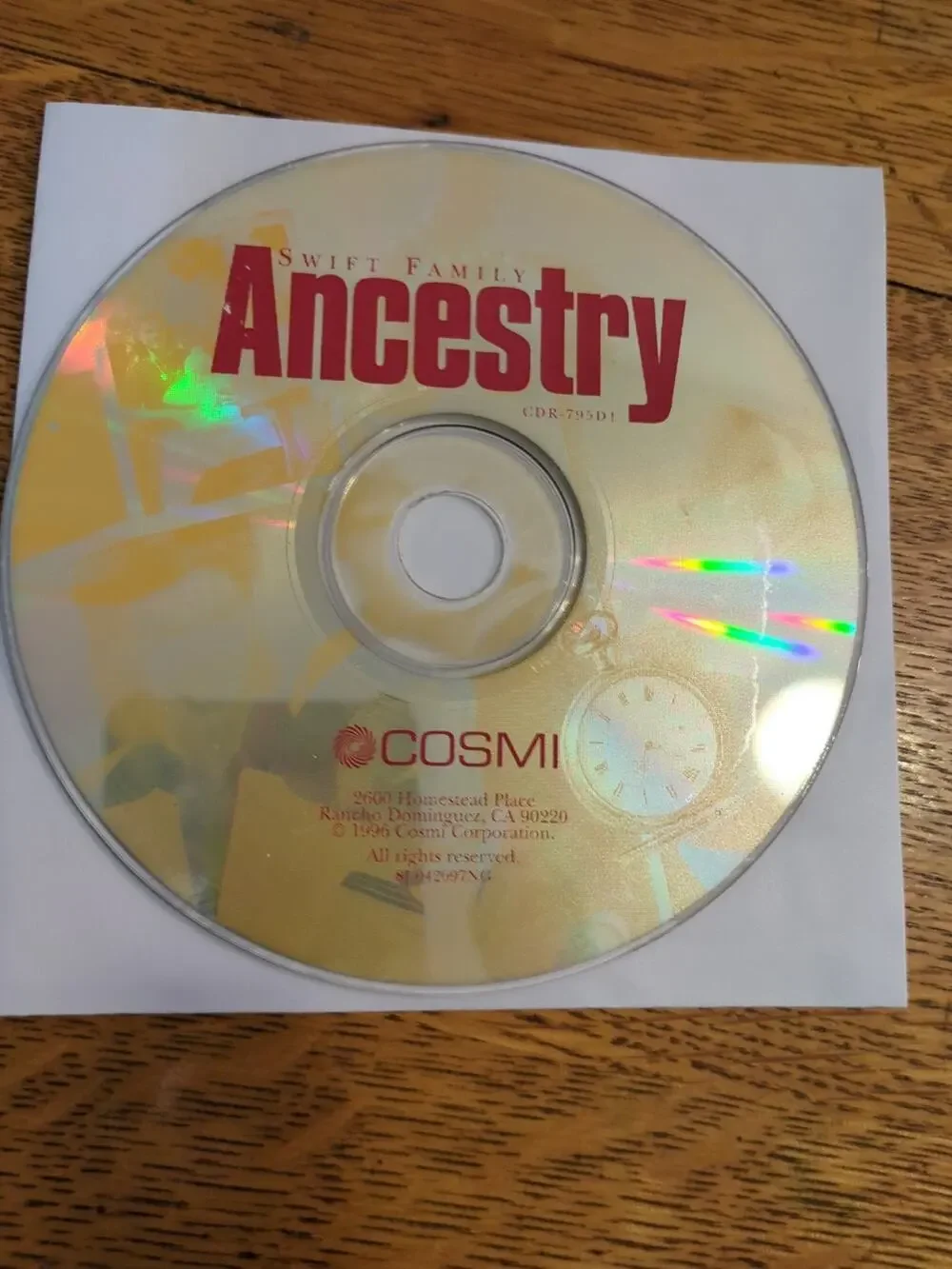 Family Tree Designer [CD-ROM] Windows 95 disc only